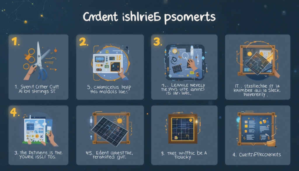 Solar panel manufacturing process step by step from cutting to testing
