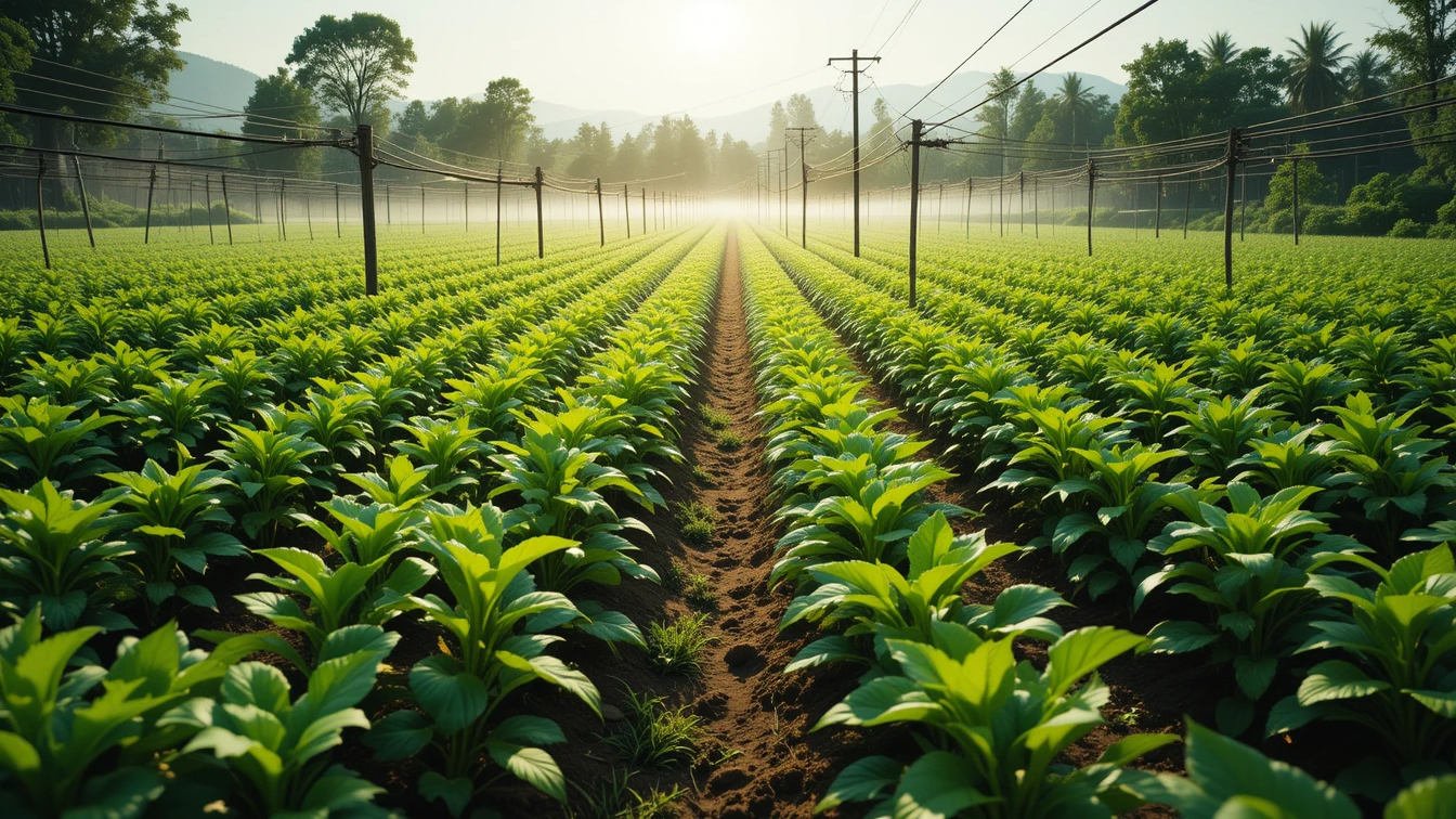 Tulshi Plants in Growth Stage