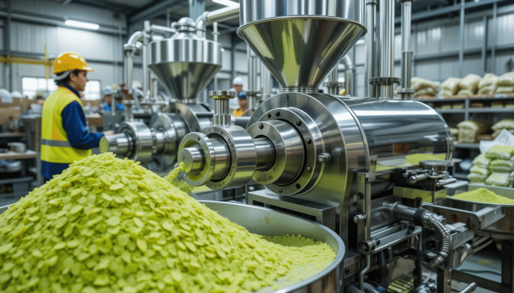 Making Tulshi Powder