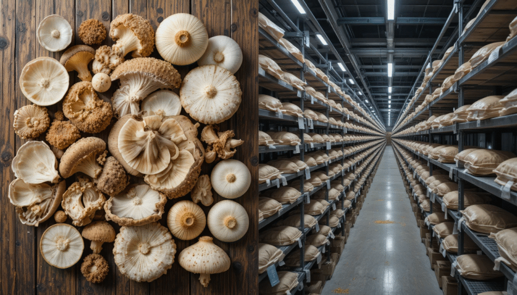 small scale mushroom farming