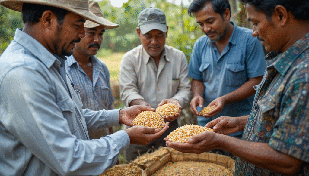 Quality check of oil seeds at farm and procurement process