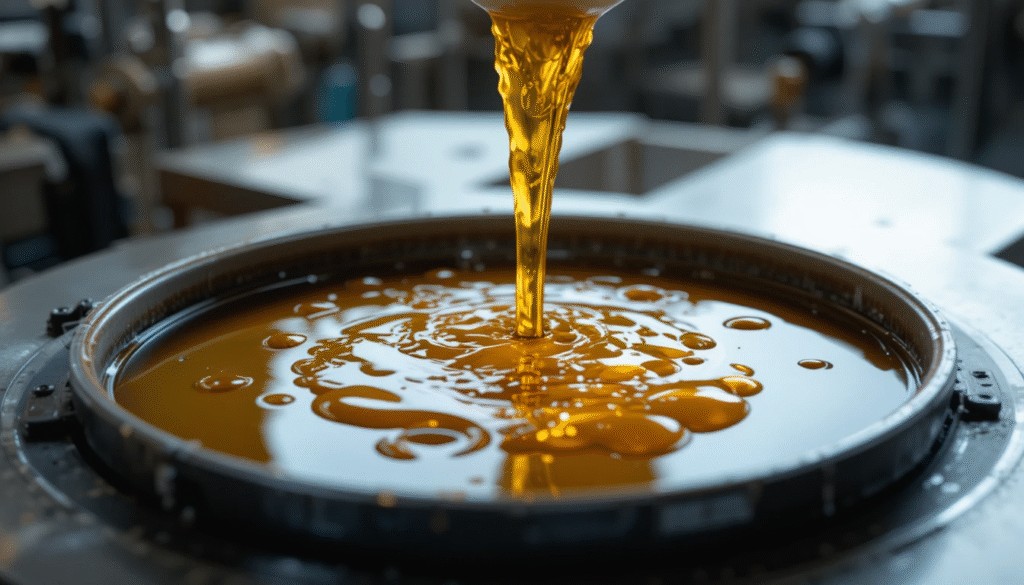 Step by step cold pressed oil manufacturing process collage