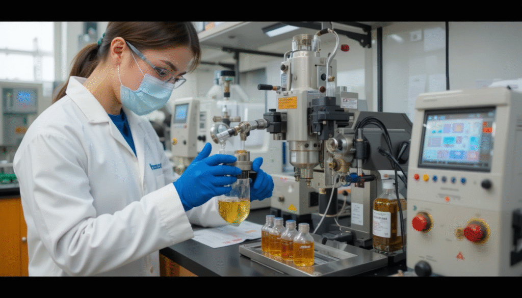 Laboratory testing of cold pressed oil quality parameters