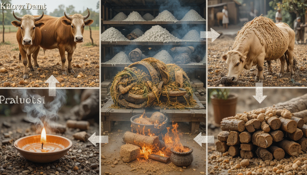 Transformation of cow dung into valuable products for business