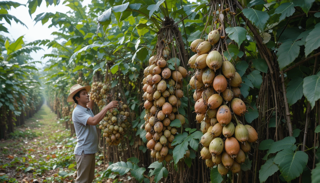 Betel nut harvesting process and proper techniques