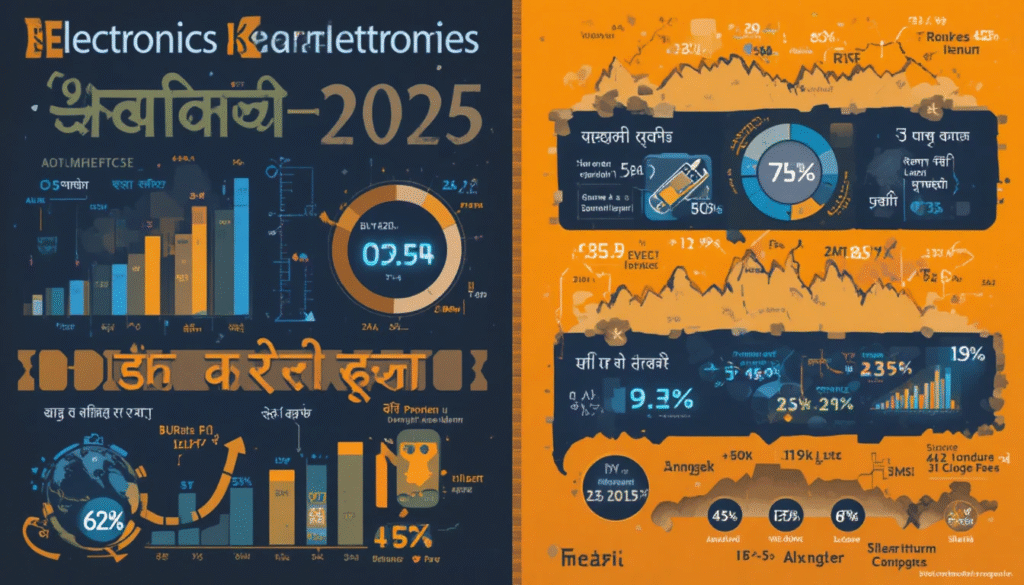 Electronics market growth infographic for 2025 business planning