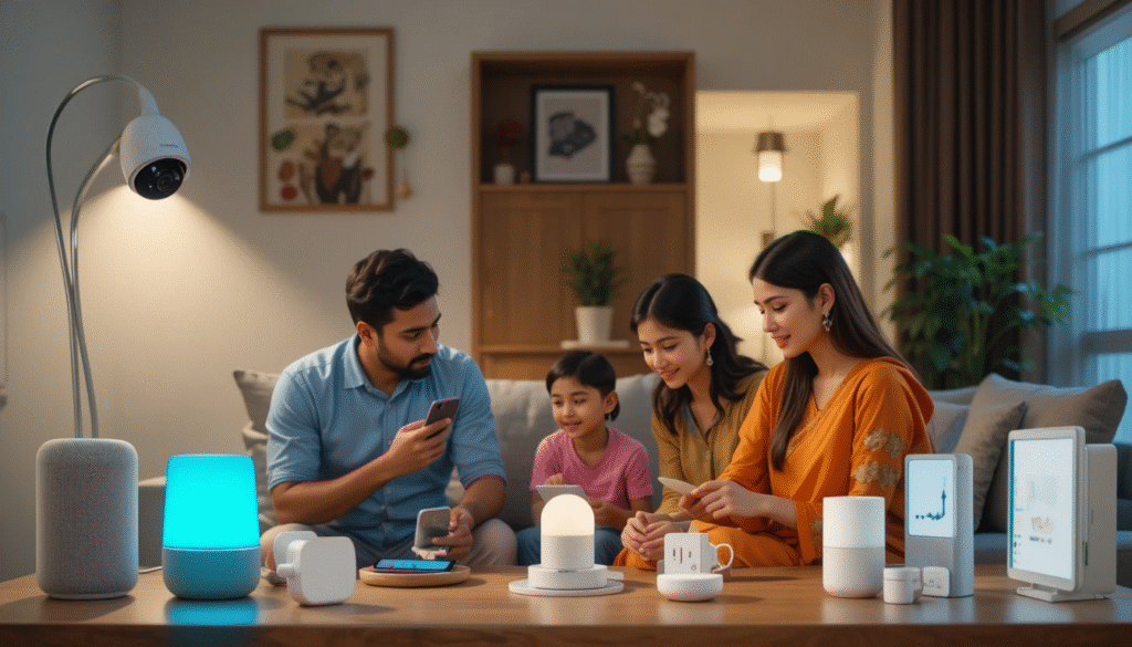 Smart home devices ecosystem in modern Indian household