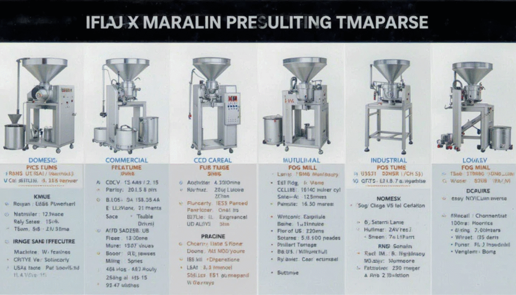 Flour mill machine types comparison and selection guide