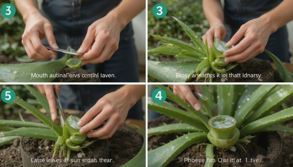 Proper aloe vera harvesting methods for maximum yield